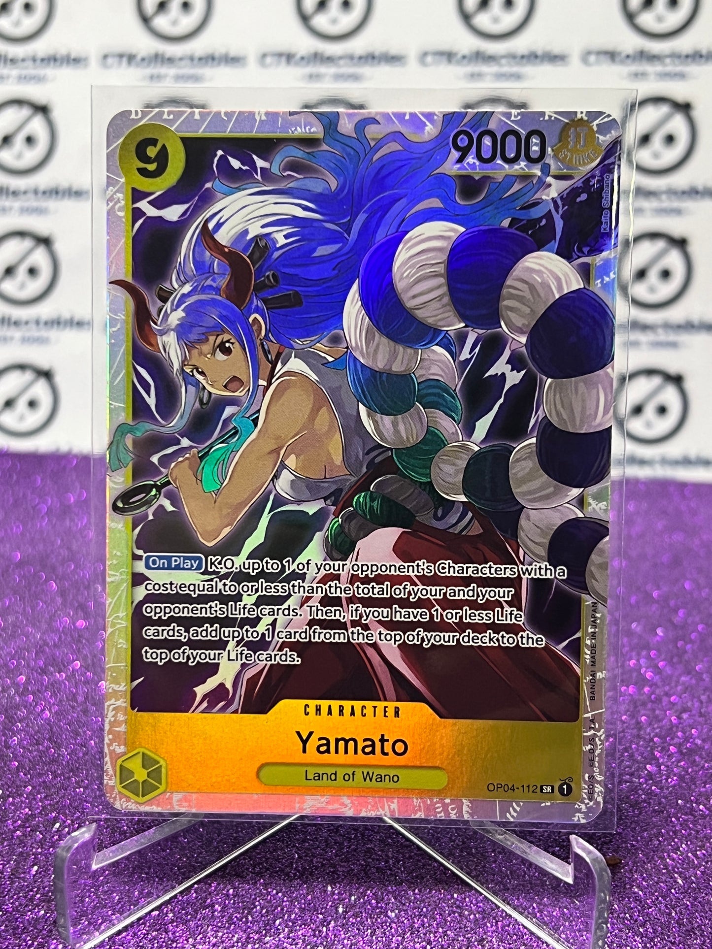 2024 ONE PIECE THE BEST YAMATO # OP04-112 SR ENGLISH TRADING GAME CARD