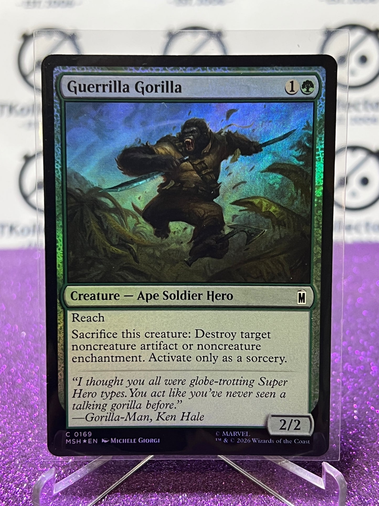 2026 MAGIC THE GATHERING / MARVEL SUPER HEROS GUERRILLA GORILLA # C 0169 FOIL CARD