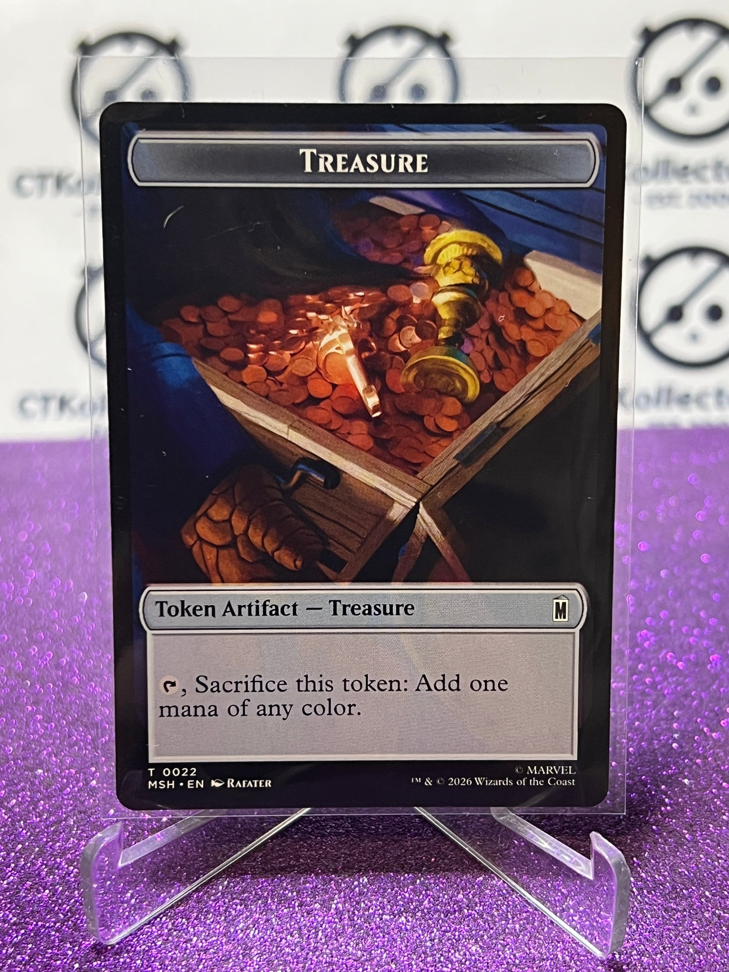 2026 MAGIC THE GATHERING / MARVEL SUPER HEROES VILLAIN / TREASURE # T 0009/0022 TOKEN NON-FOIL CARD