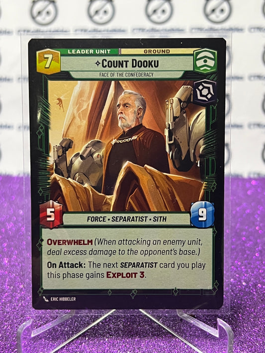 2024 STAR WARS UNLIMITED COUNT DOOKU # 005/257 NON-FOIL CARD