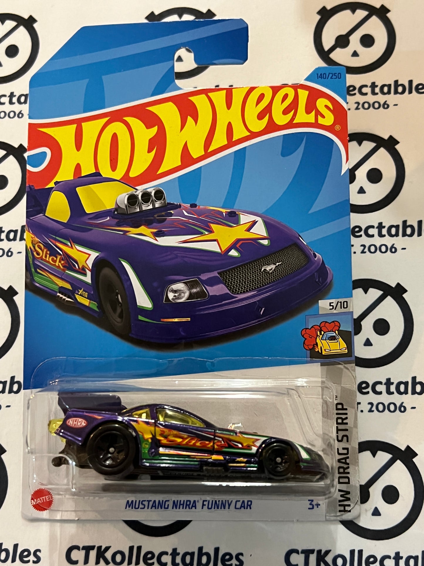 HOT WHEELS MATTEL MUSTANG NHRA FUNNY CAR 140/250 HW DRAG STRIP 5/10 - 2021