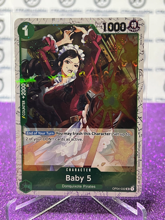 2024 ONE PIECE THE BEST BABY 5 # OP04-032 UC GLITTER FLAG FOIL TRADING GAME CARD