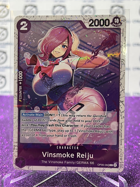 2024 ONE PIECE THE BEST VINSMOKE REIJU # OP06-068 C GLITTER FLAG FOIL TRADING GAME CARD