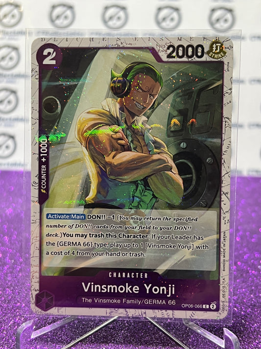 2024 ONE PIECE THE BEST VINSMOKE YONJI # OP06-066 C GLITTER FLAG FOIL TRADING GAME CARD