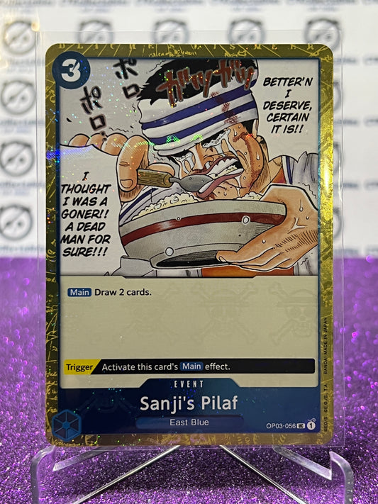 2024 ONE PIECE THE BEST SANJI'S PILAF # OP03-056 UC  GLITTER FLAG FOIL TRADING GAME CARD