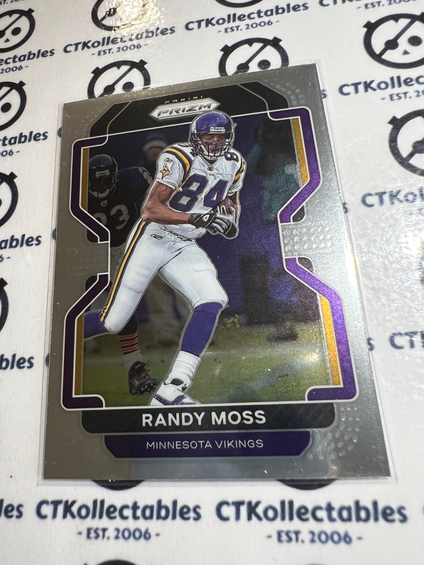 2021 NFL Panini Prizm Base Card #133 Randy Moss Minnesota Vikings