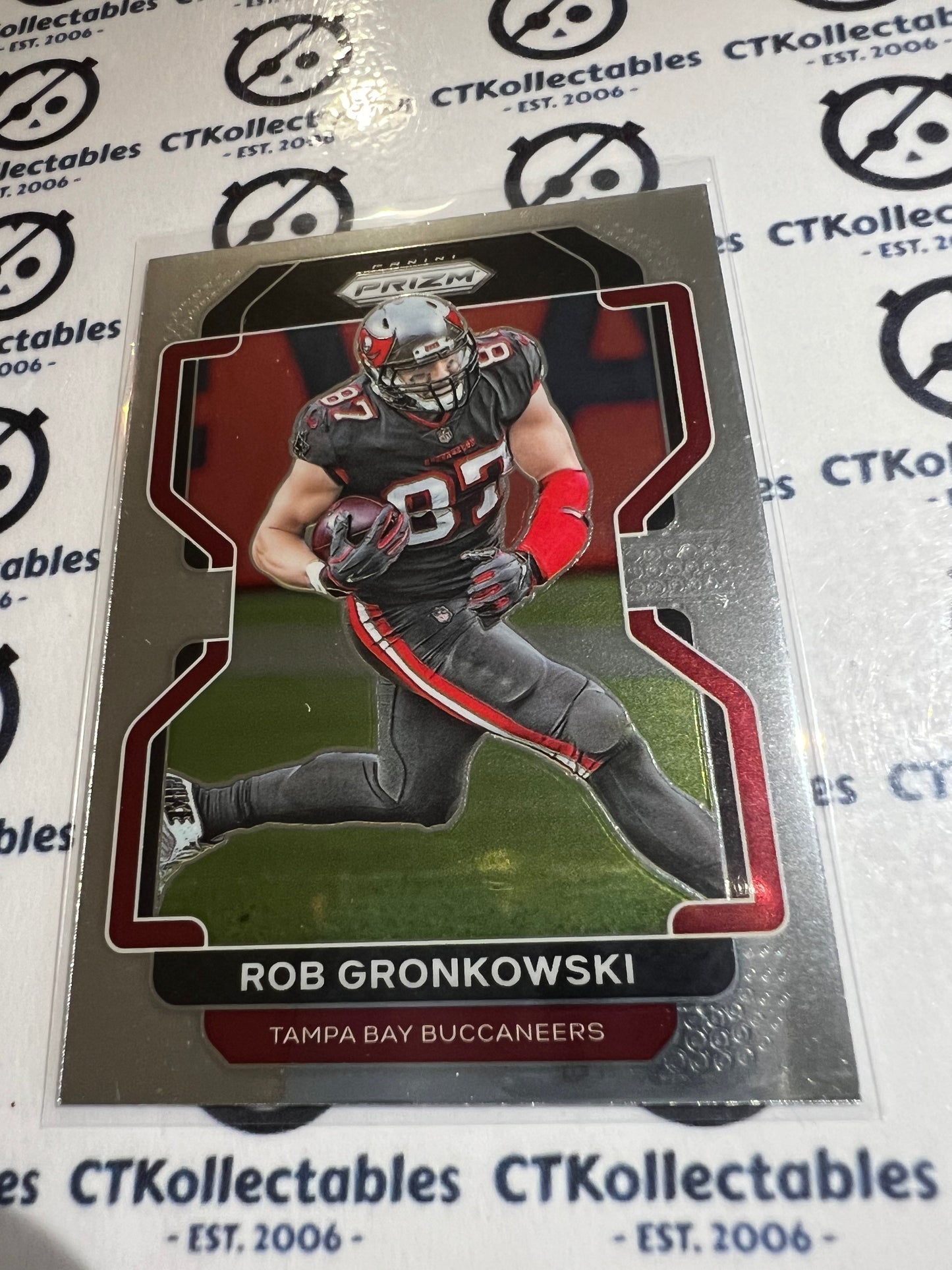 2021 NFL Panini Prizm Base Card #293 Rob Gronkowski Tampa Bay Buccaneers