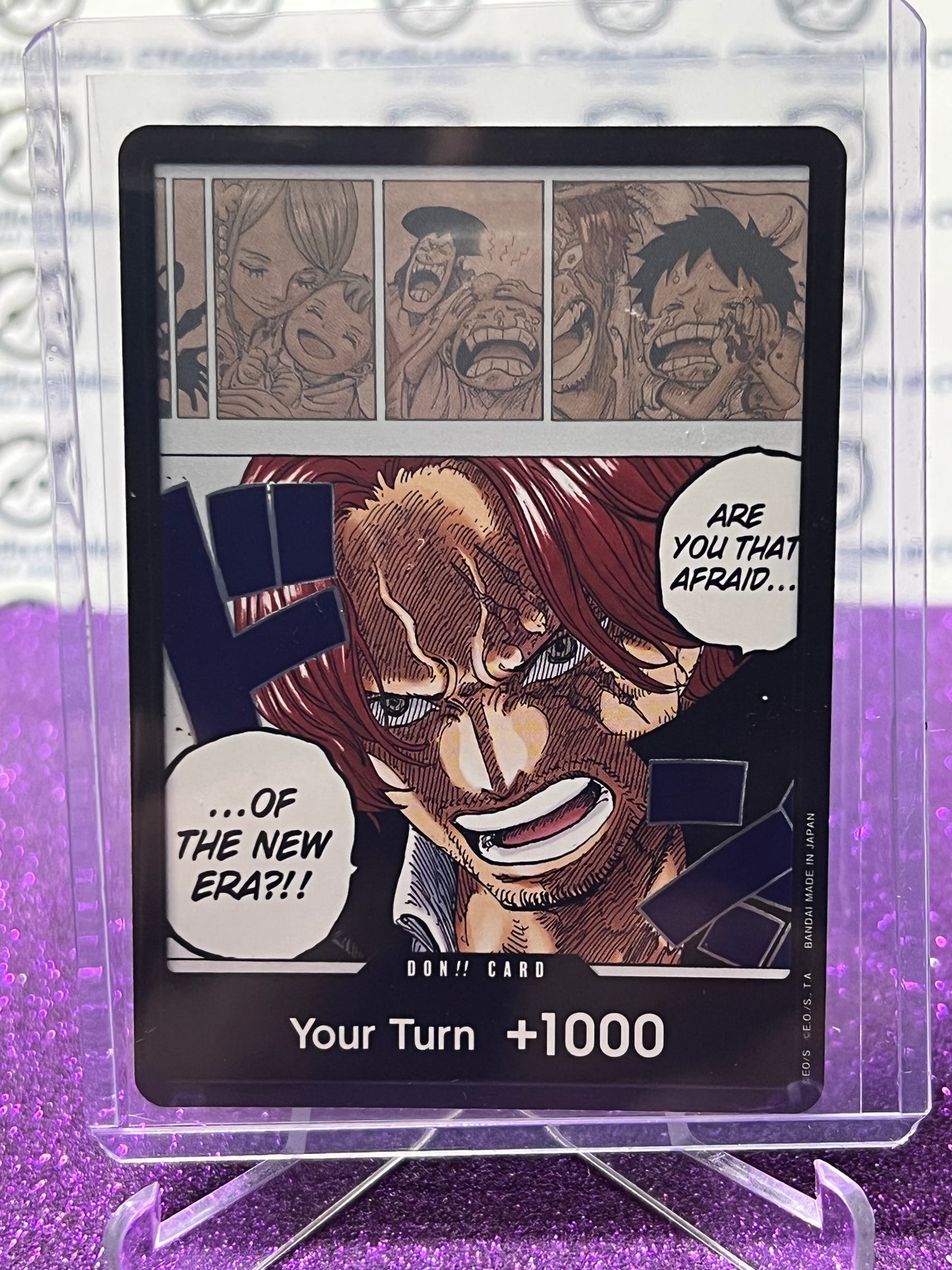 2024 ONE PIECE DON CARD SHANKS # OP09 EMPERORS IN THE NEW WORLD FOIL ENGLISH