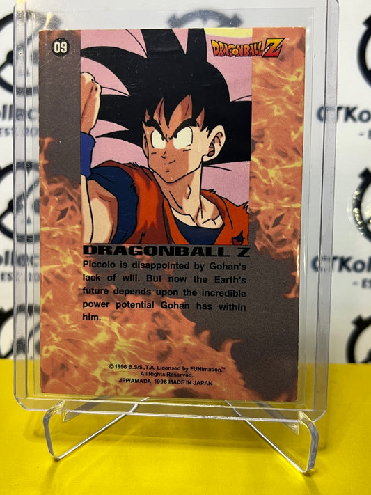 1996 DBZ IS IT DEFEAT OR VICTORY THAT WAITS IN THE DARK # 09 PRIZM DRAGON BALL Z CARD