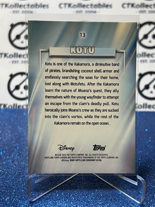 2026 DISNEY TOPPS CHROME KOTU # 13 MOANA FOIL CARD
