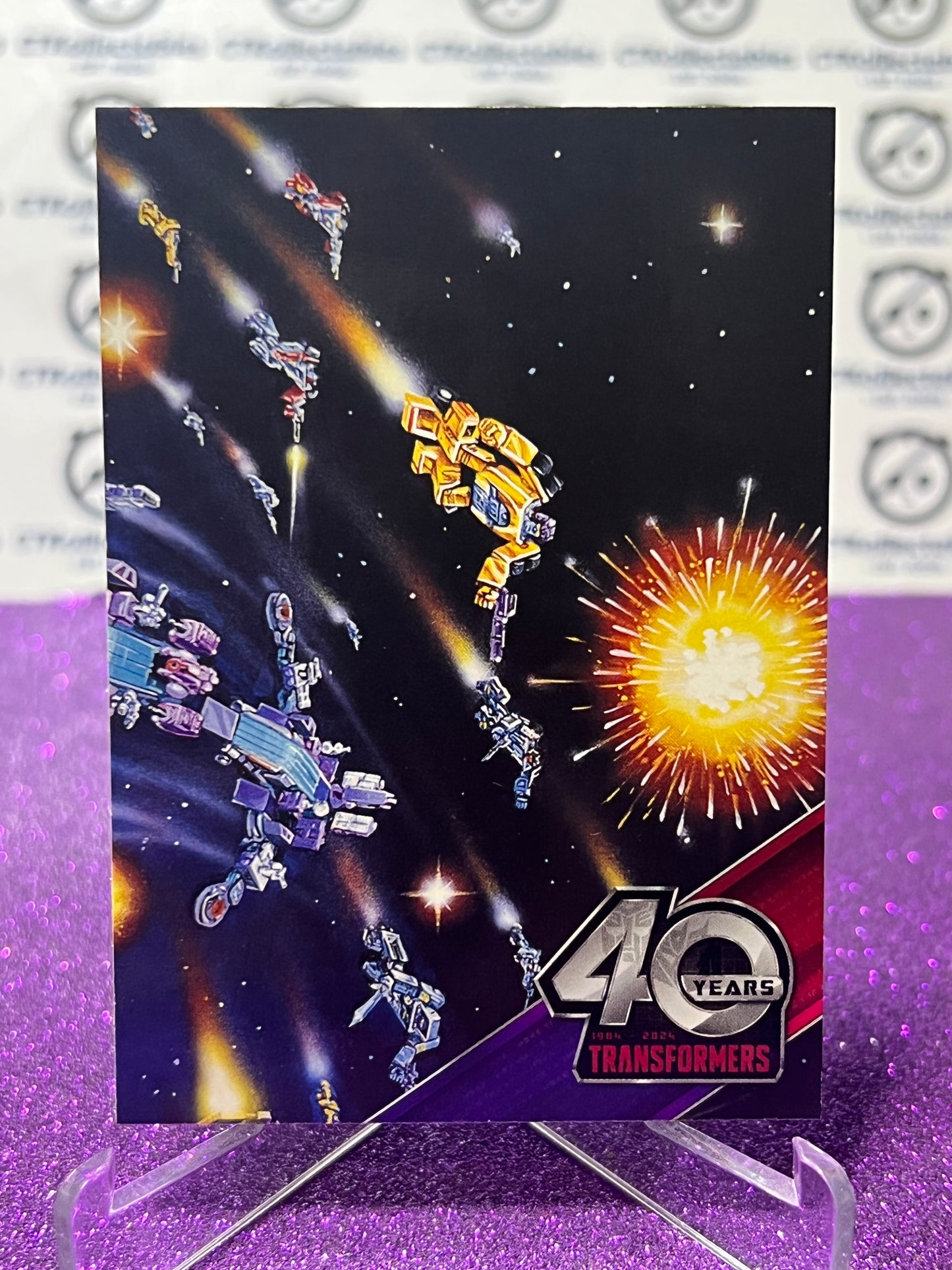 2024 TRANSFORMERS 40th ANNIVERSARY CONNECTING CARD SET D # 102 NON-FOIL PUZZLE TRADING CARD