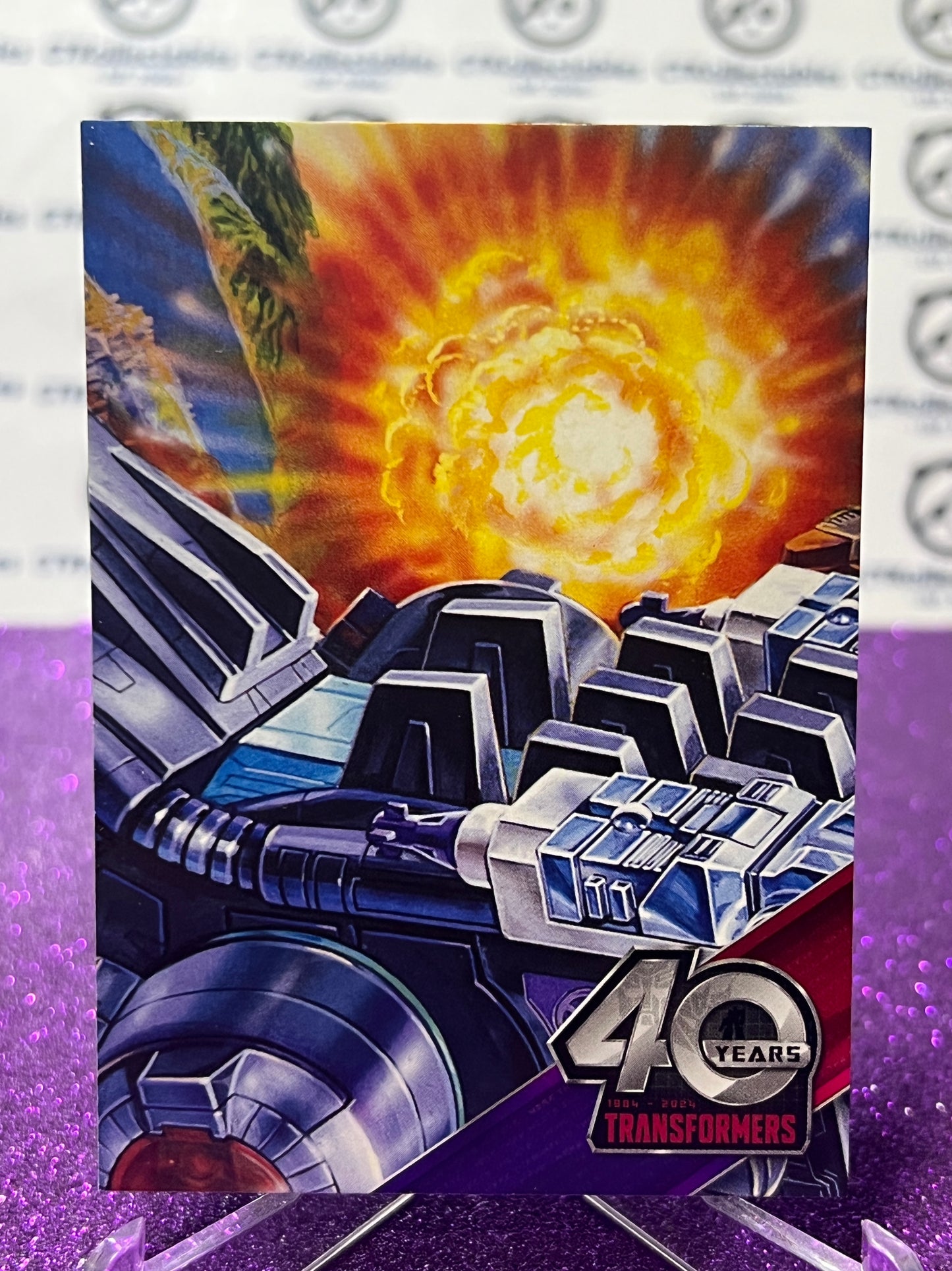 2024 TRANSFORMERS 40th ANNIVERSARY CONNECTING CARD SET D # 100 NON-FOIL PUZZLE TRADING CARD