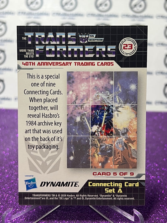 2024 TRANSFORMERS 40th ANNIVERSARY CONNECTING CARD SET A # 23 NON-FOIL PUZZLE TRADING CARD