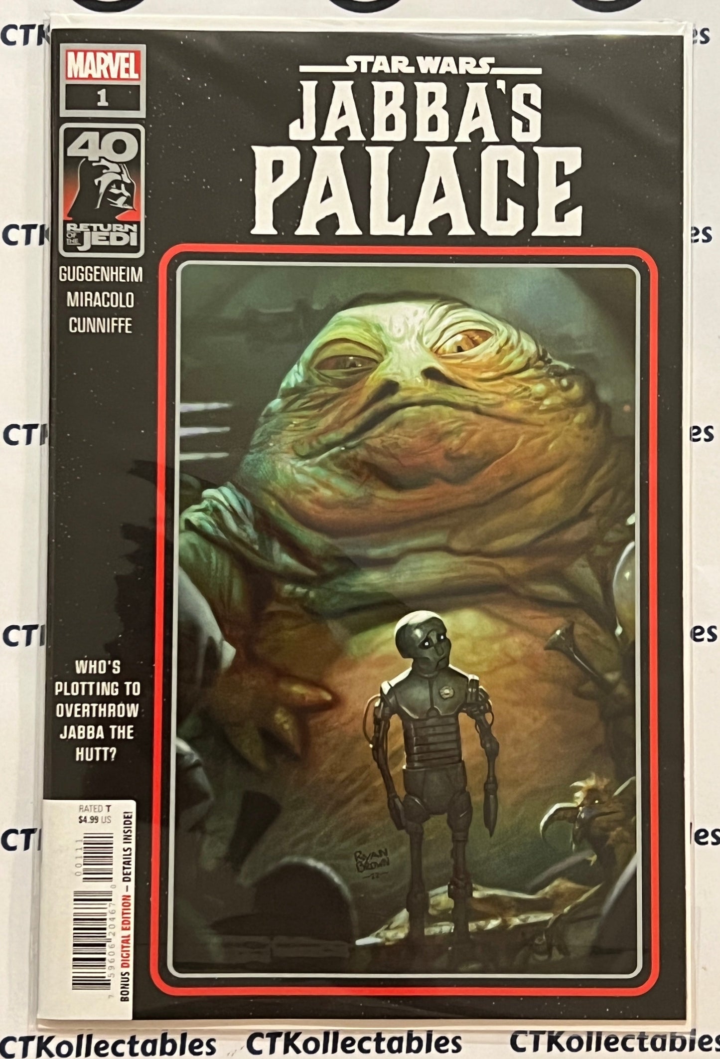 STAR WARS JABBA'S PALACE # 1 RETURN OF THE JEDI MARVEL COMIC BOOK 2023