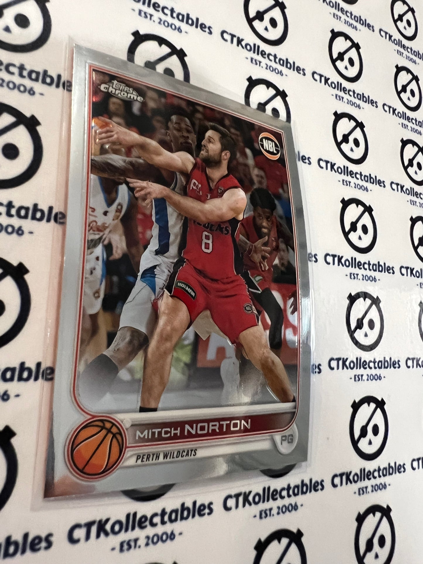2022-23 Topps NBL Chrome Base #64 Mitch Norton Wildcats