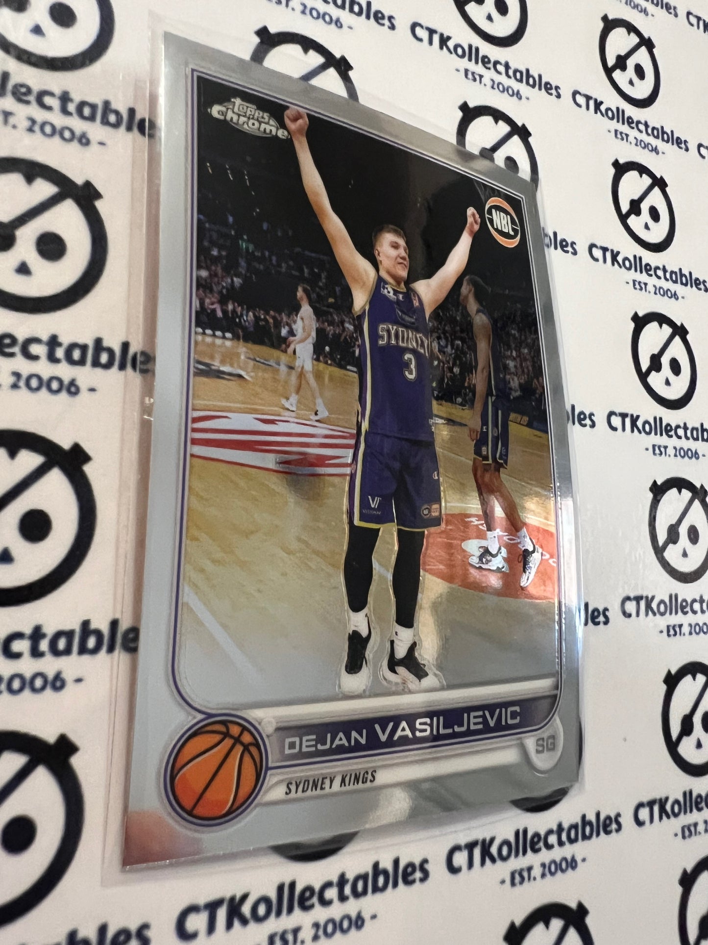 2022-23 Topps NBL Chrome Base #84 Dejan Vasiljevic Sydney Kings