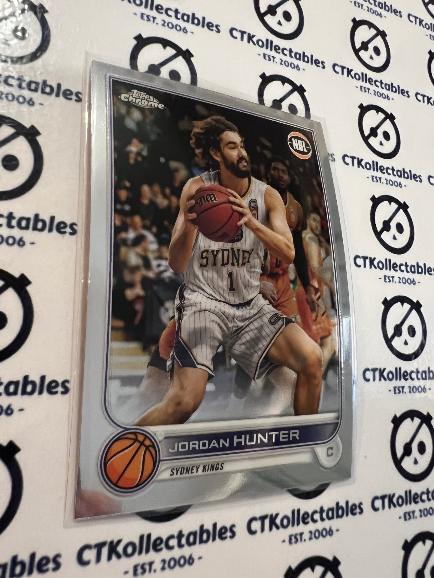 2022-23 Topps NBL Chrome Base #85 Jordan Hunter Sydney Kings