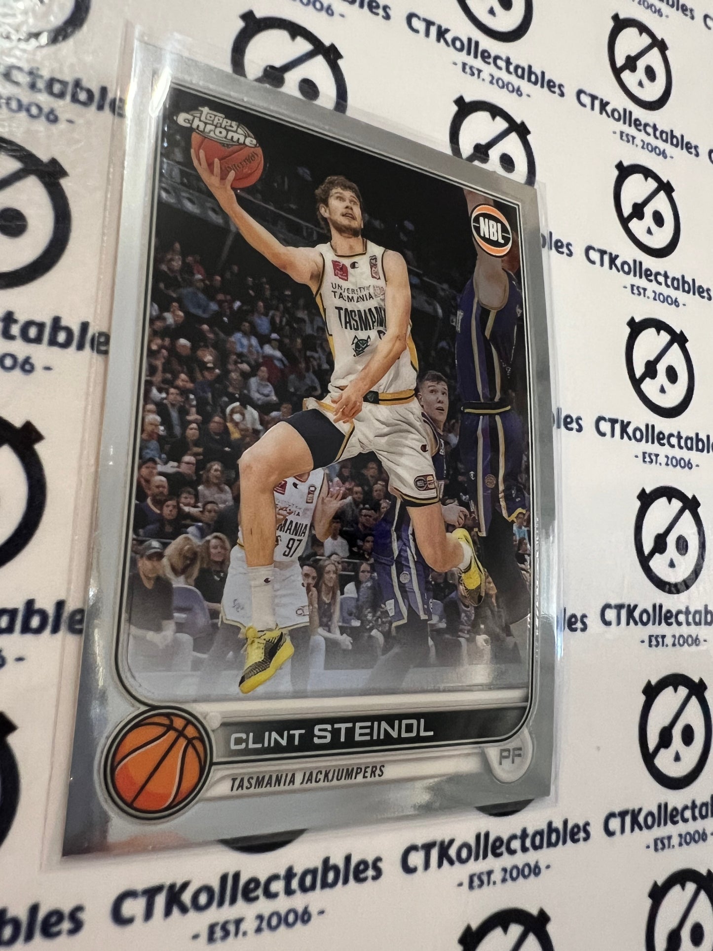 2022-23 Topps NBL Chrome Base #98 Clint Steinol Jackjumpers