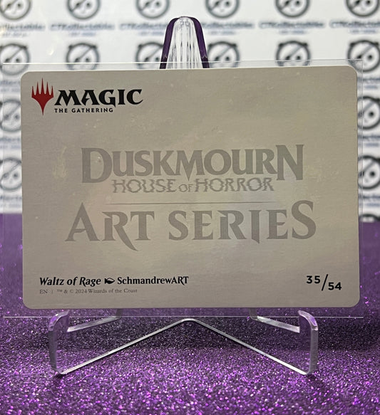2024 MAGIC THE GATHERING DUSKMOURN HOUSE OF HORROR ART SERIES # 35/54 WALTZ OF RAGE CARD
