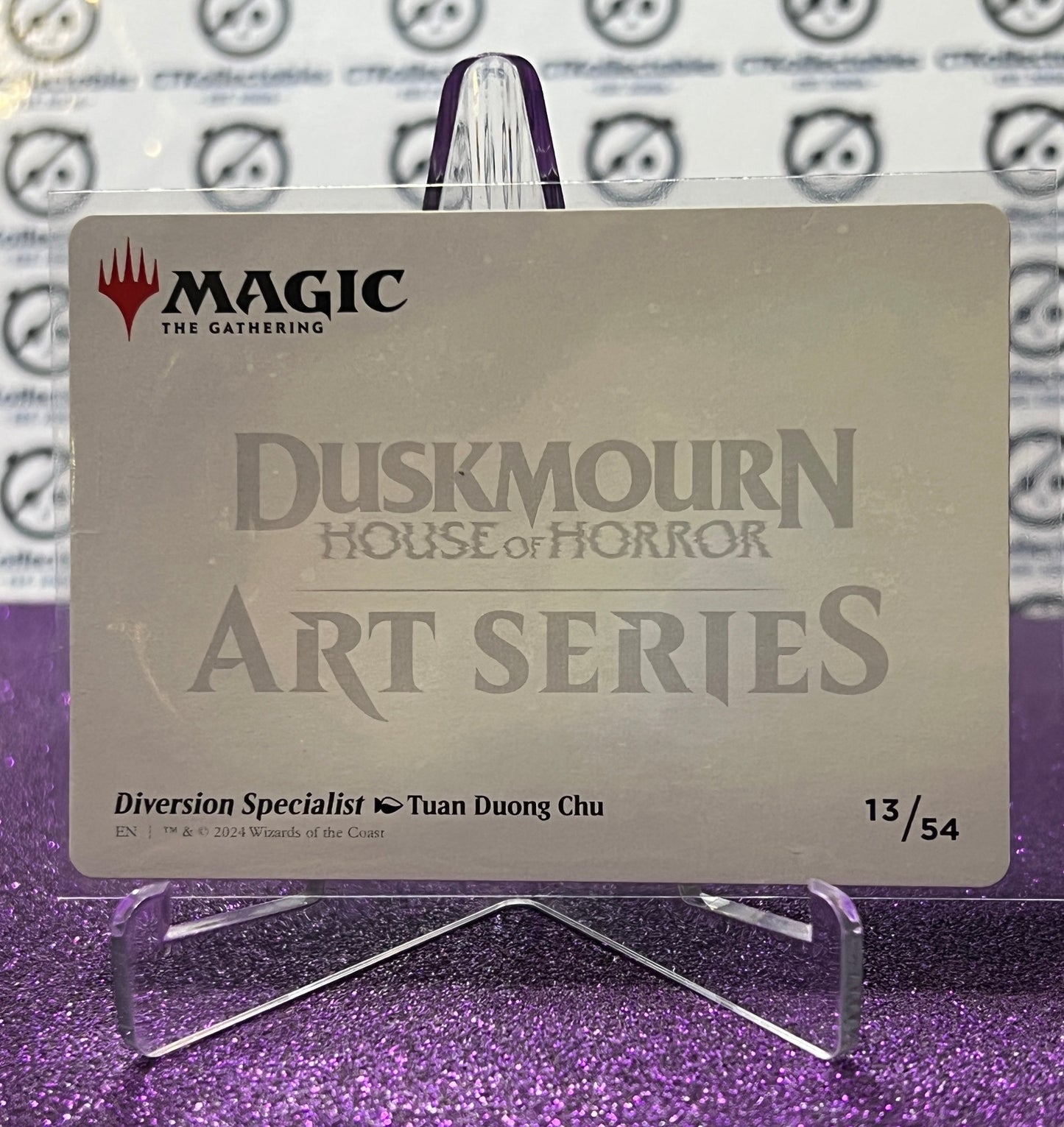 2024 MAGIC THE GATHERING DUSKMOURN HOUSE OF HORROR ART SERIES # 13/54 DIVERSION SPECIALIST CARD