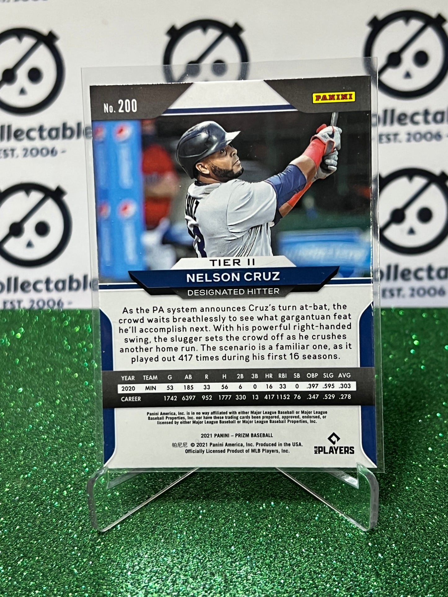 2021 PANINI PRIZM NELSON CRUZ # 200 BASE MINNESOTA TWINS BASEBALL