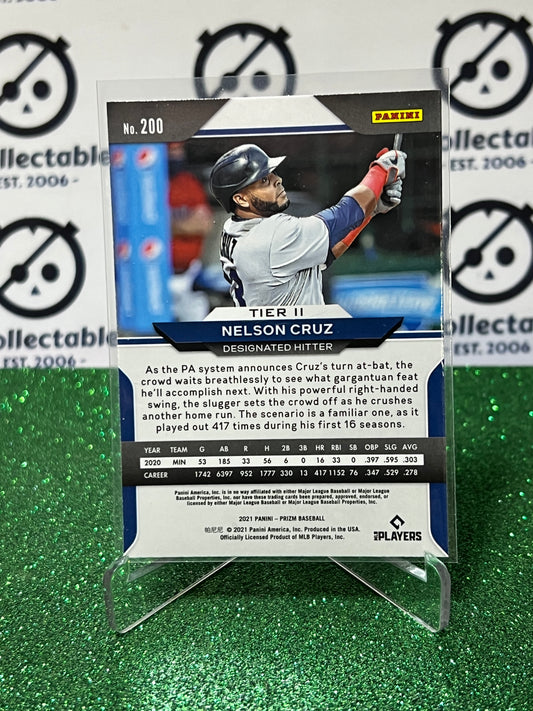 2021 PANINI PRIZM NELSON CRUZ # 200 BASE MINNESOTA TWINS BASEBALL