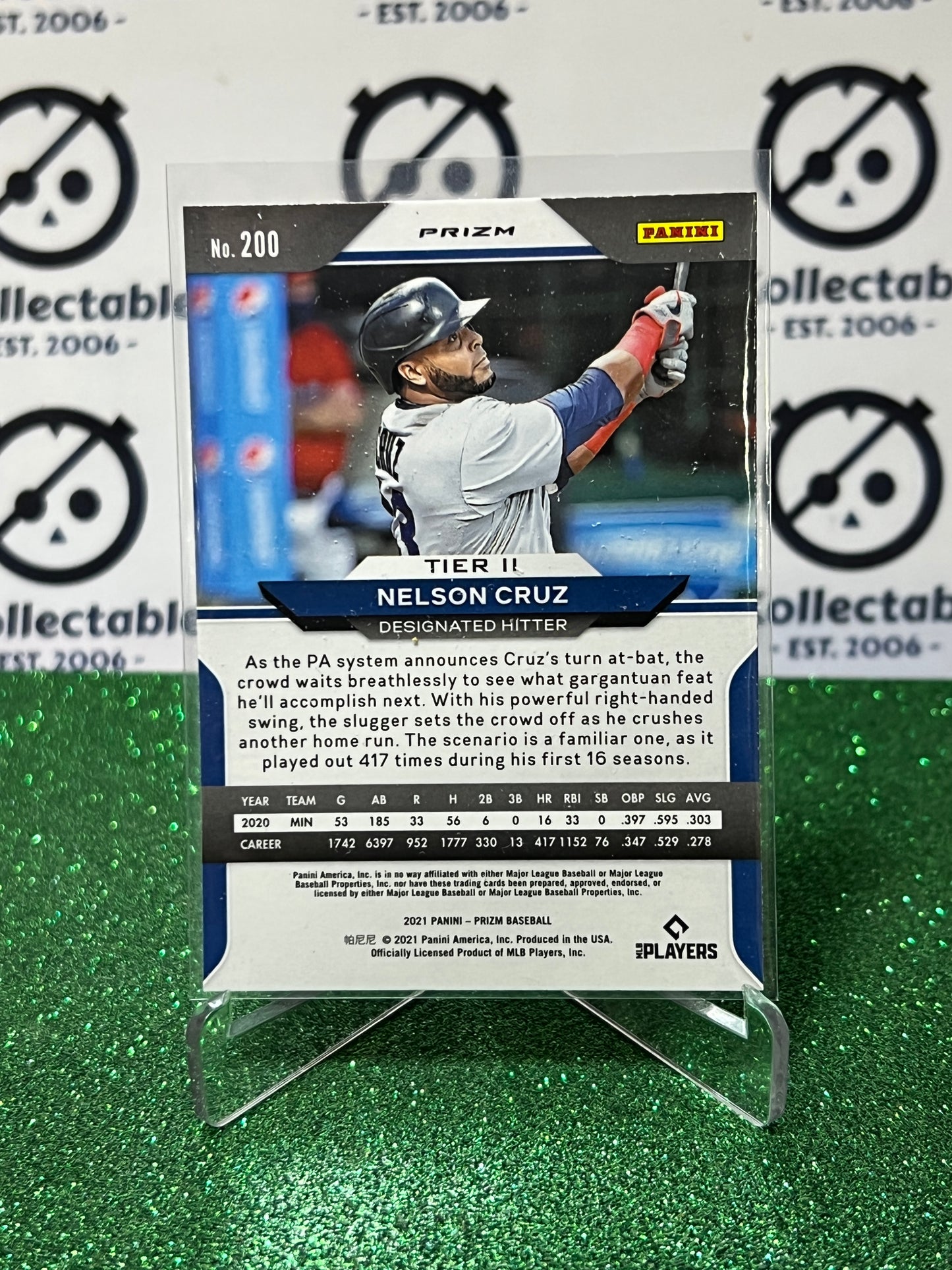 2021 PANINI PRIZM NELSON CRUZ # 200 WHITE PRIZM MINNESOTA TWINS BASEBALL