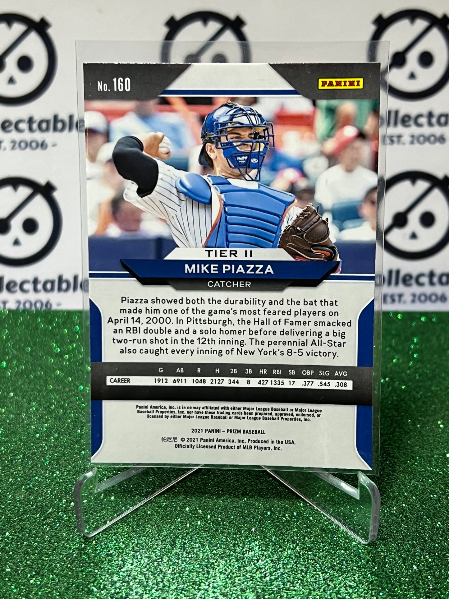 2021 PANINI PRIZM MIKE PIAZZA # 160 NEW YORK METS BASEBALL