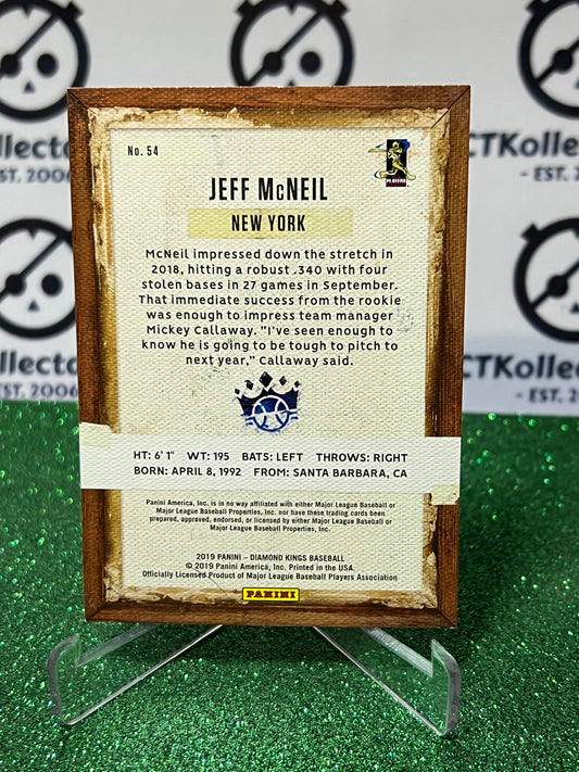 2019 PANINI DIAMOND KINGS JEFF McNEIL # 54 ROOKIE NEW YORK METS BASEBALL CARD