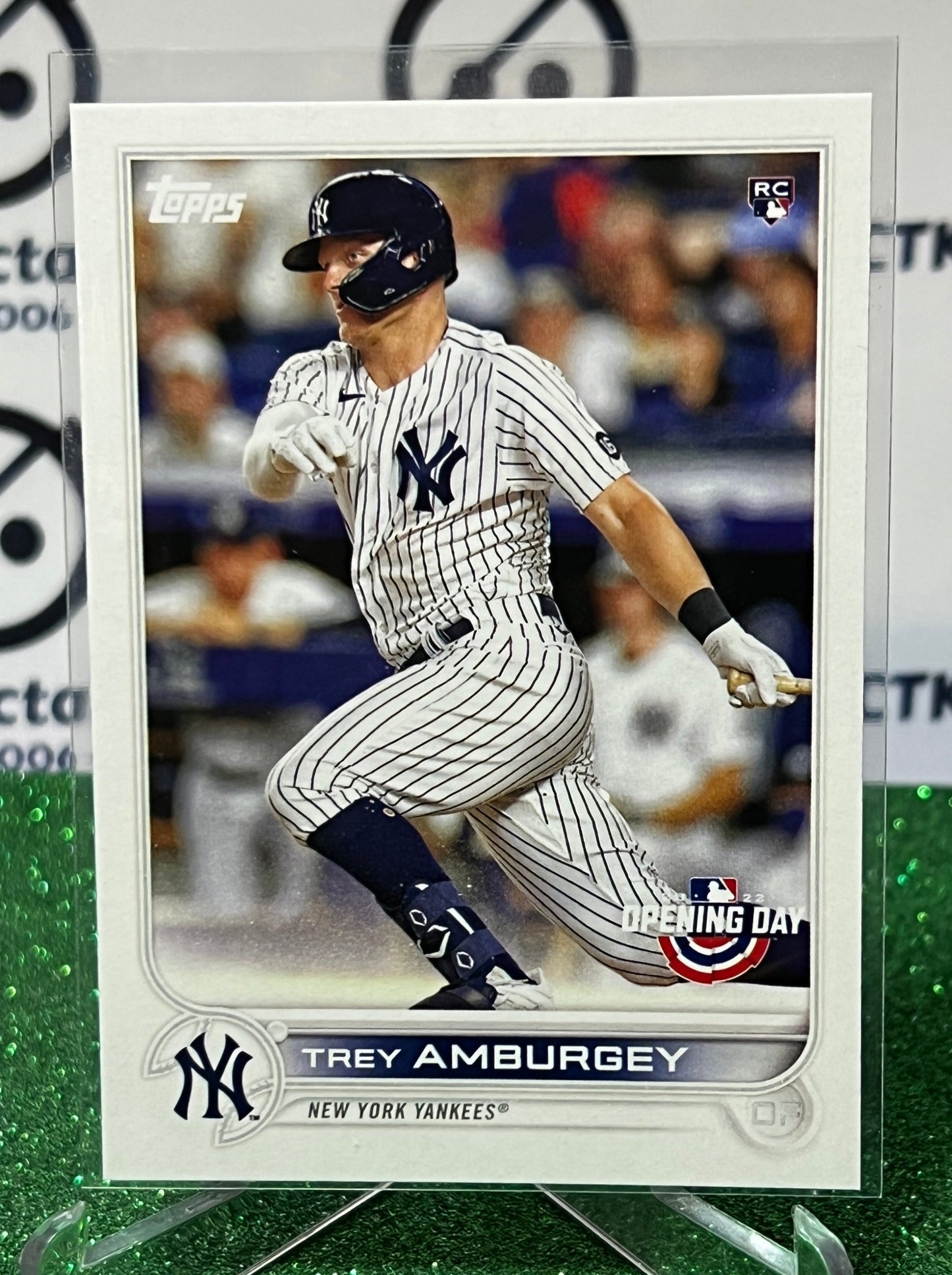 2022 TOPPS OPENING DAY TREY AMBURGEY # 140 ROOKIE NEW YORK YANKEES BASEBALL CARD