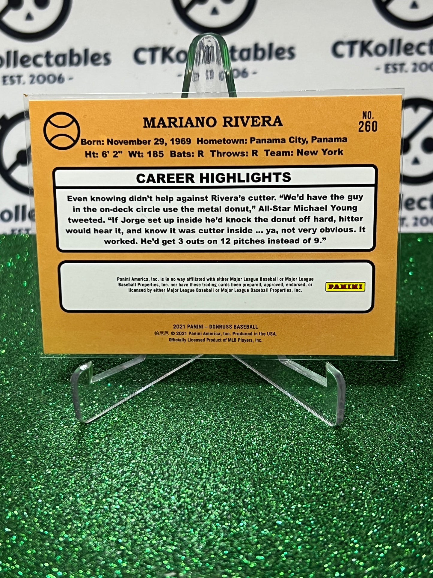 2021 PANINI DONRUSS MARIANO RIVERA # 260 RETRO NEW YORK YANKEES BASEBALL CARD