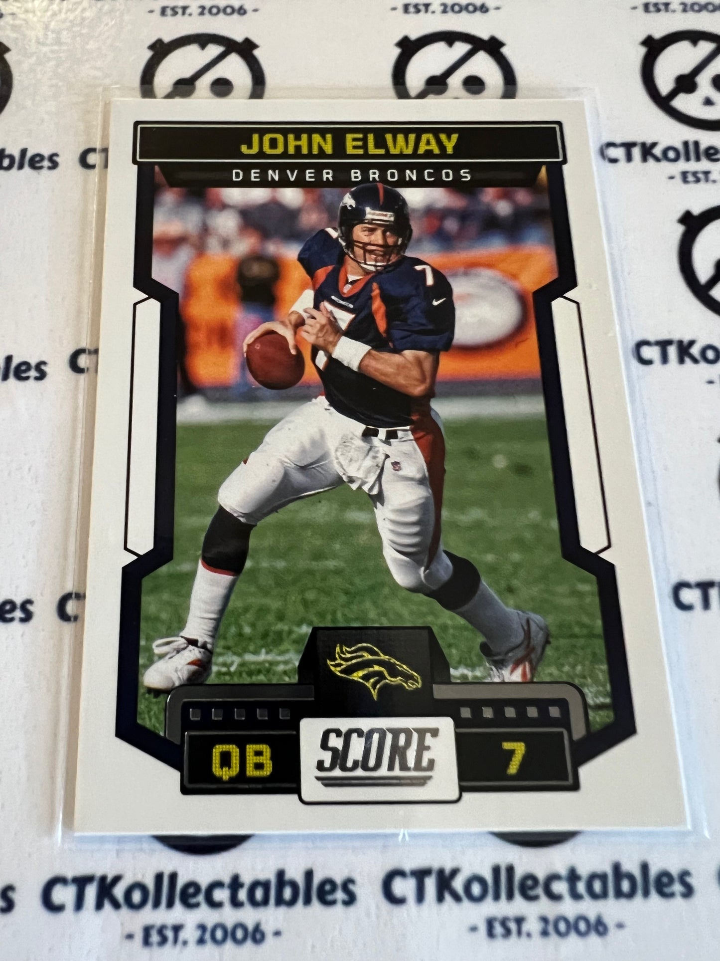 2023 NFL Panini Score Base #77 John Elway Broncos