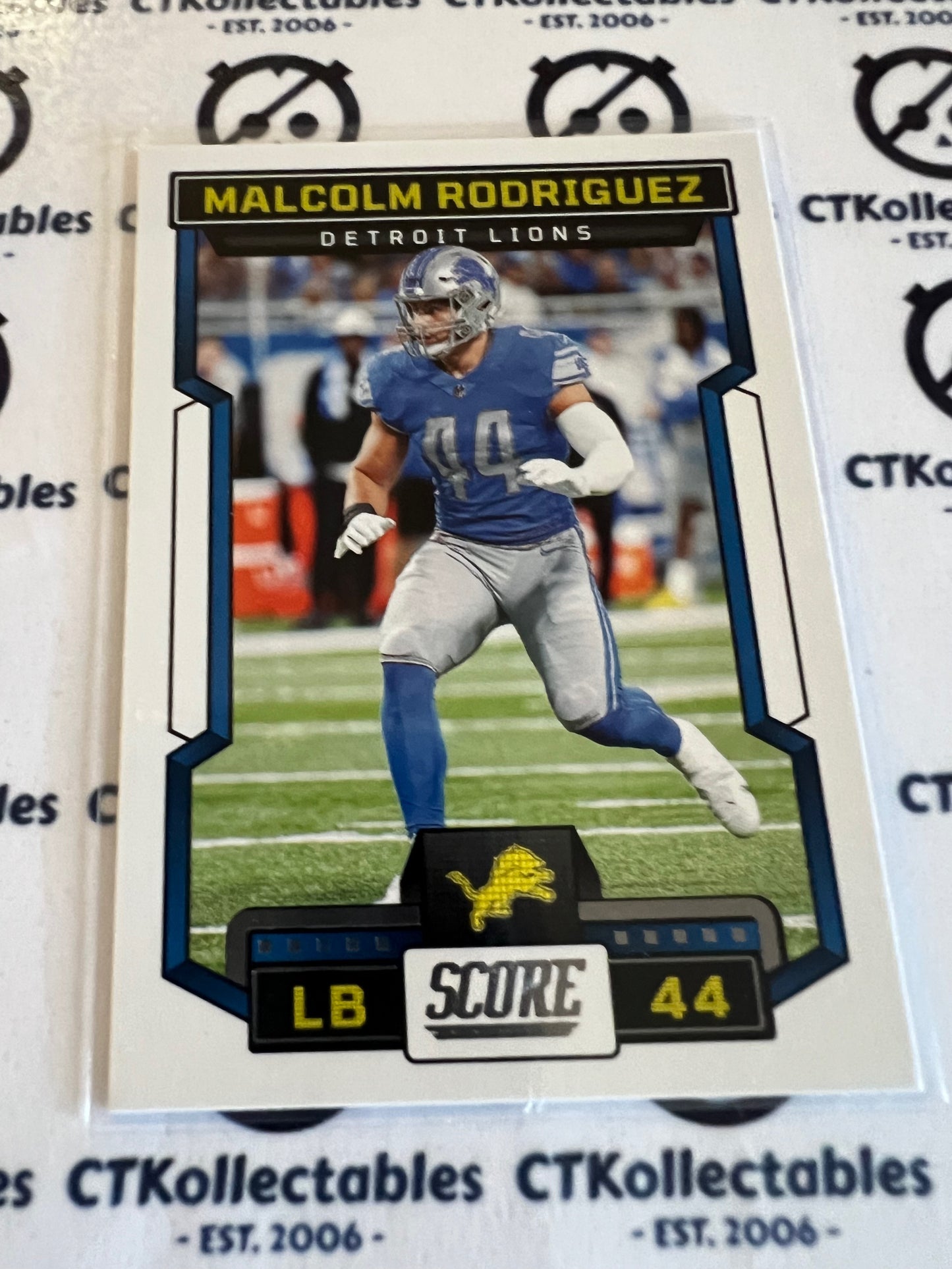 2023 NFL Panini Score Base #88 Malcolm Rodriguez Lions