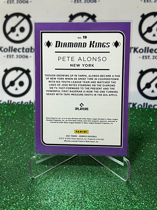 2021 PANINI DONRUSS DIAMOND KINGS PETE ALONSO # 19 NEW YORK METS BASEBALL