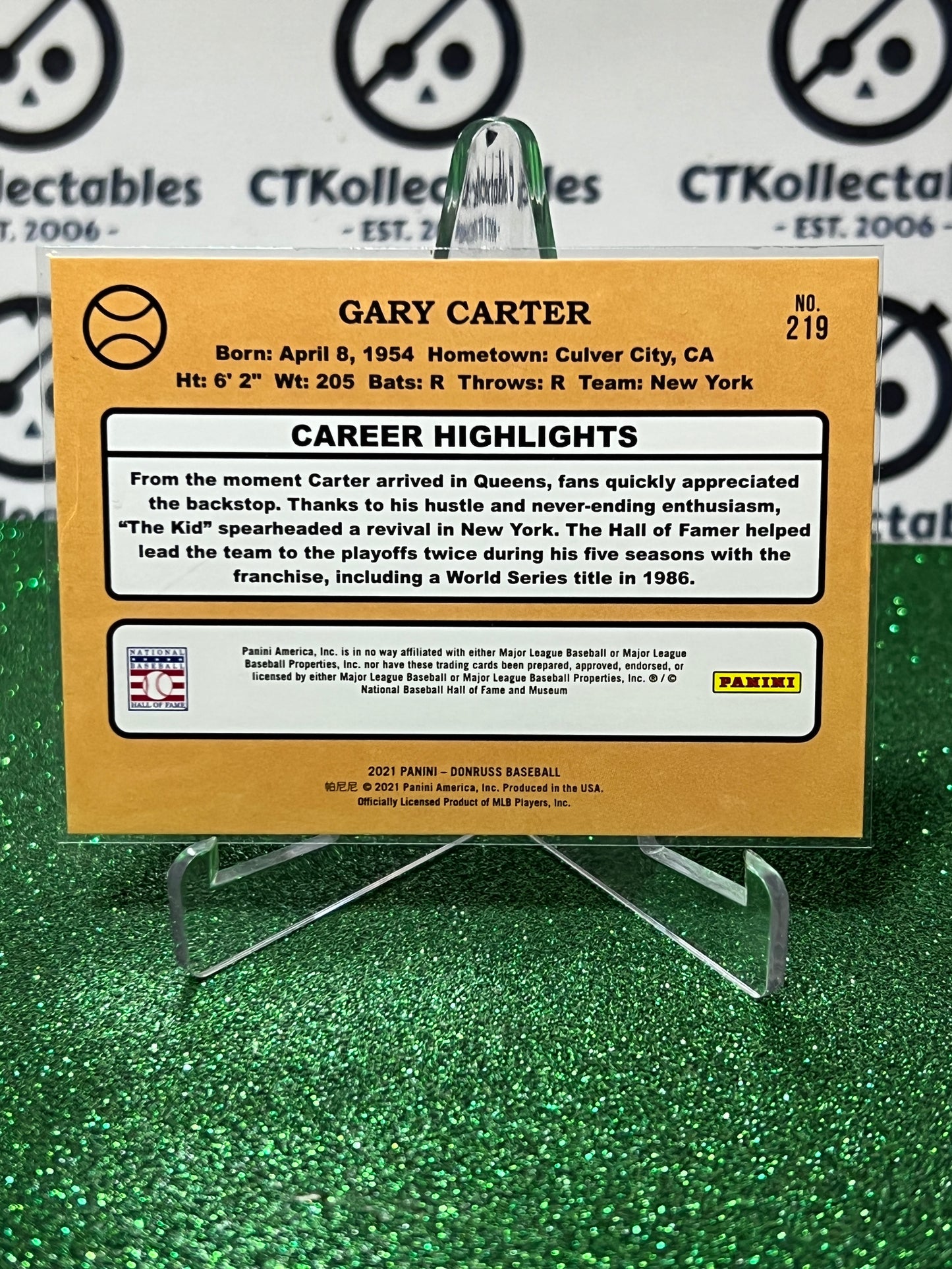 2021 PANINI DONRUSS GARY CARTER # 219 RETRO NEW YORK METS BASEBALL