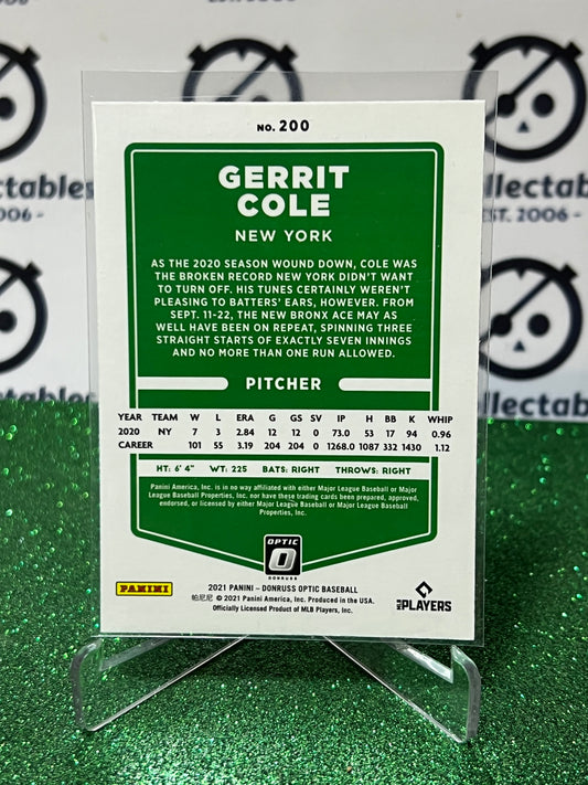 2021 PANINI DONRUSS OPTIC GERRIT COLE # 200 NEW YORK YANKEES BASEBALL