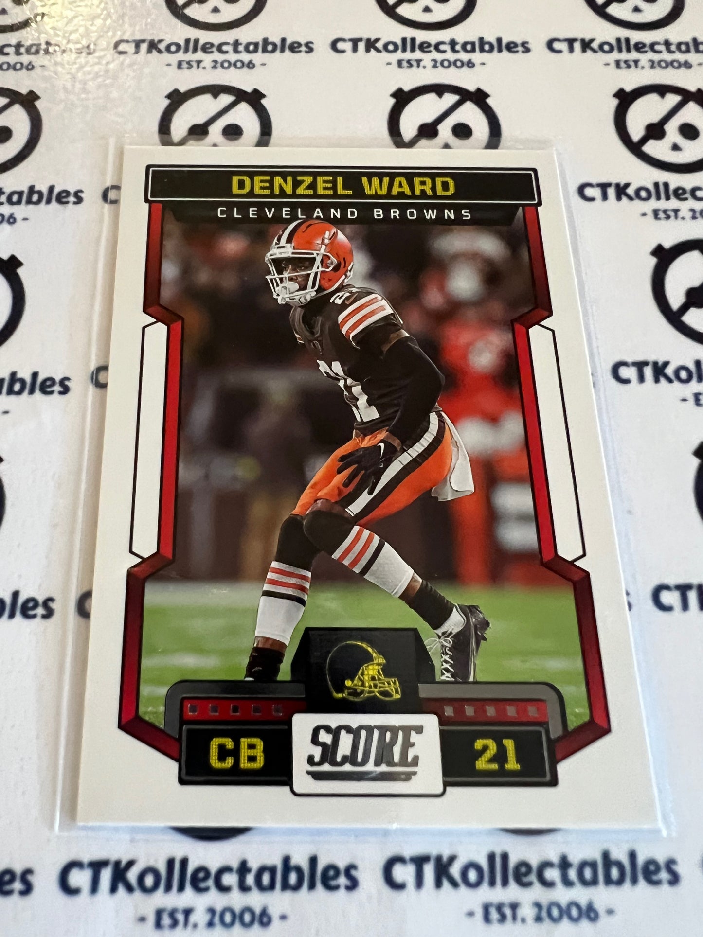 2023 NFL Panini Score Base #212 Denzel Ward Browns