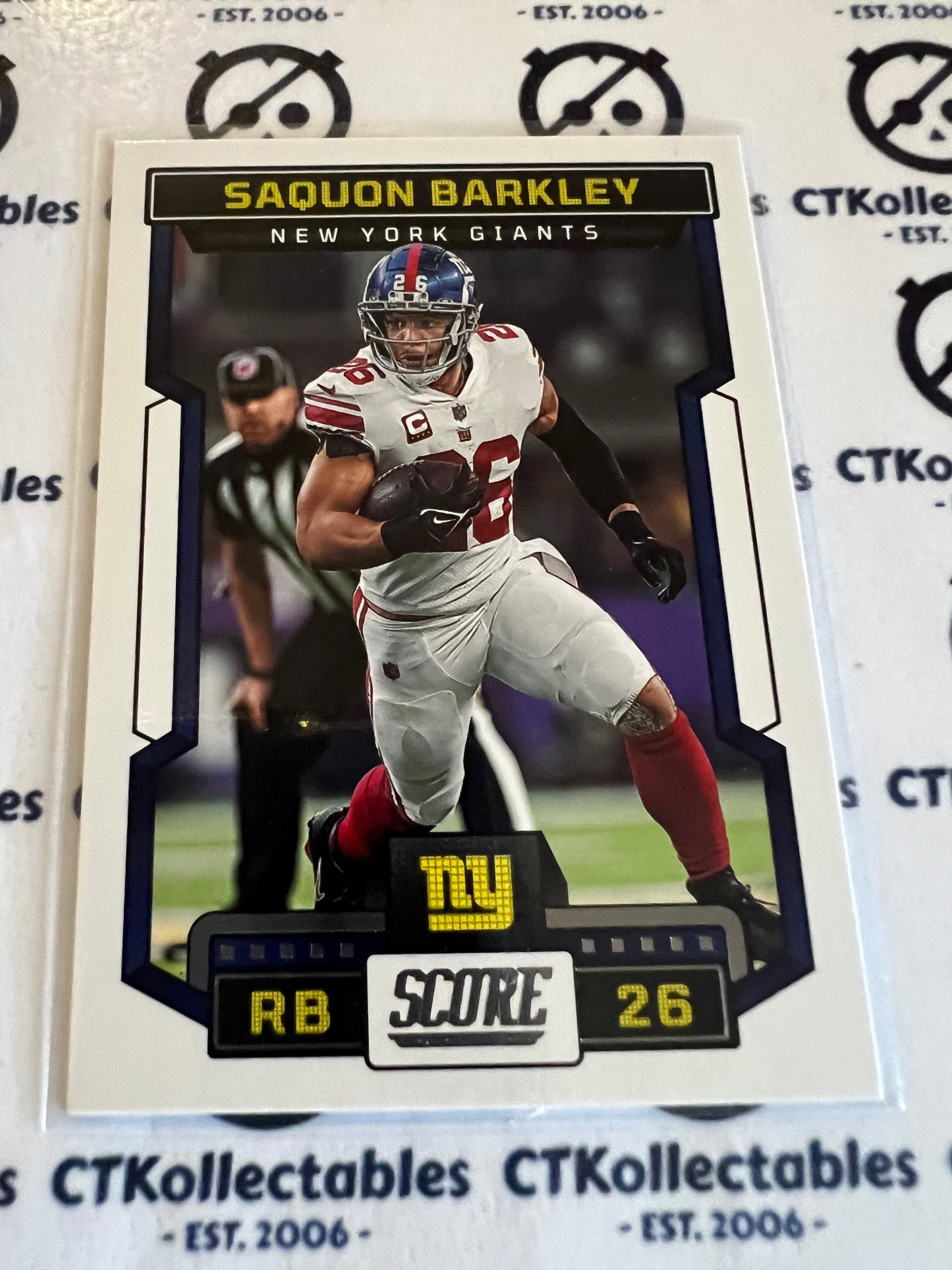 2023 NFL Panini Score Base #235 Saquon Barkley Giants