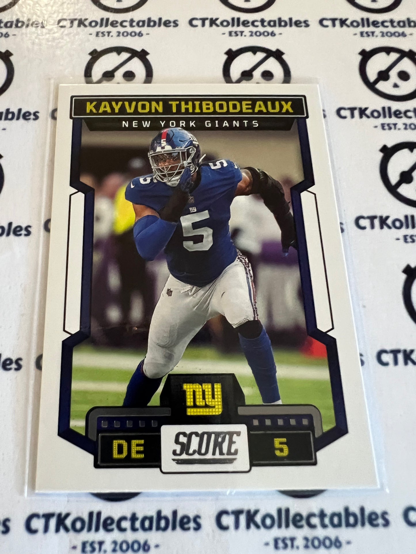 2023 NFL Panini Score Base #240 Kayvon Thibodeaux Giants