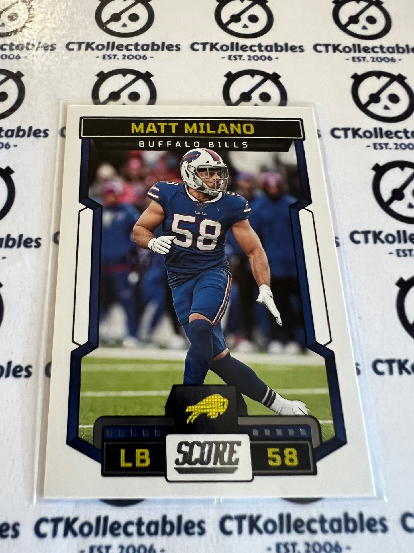 2023 NFL Panini Score Base #260 Matt Milano Buffalo Bills