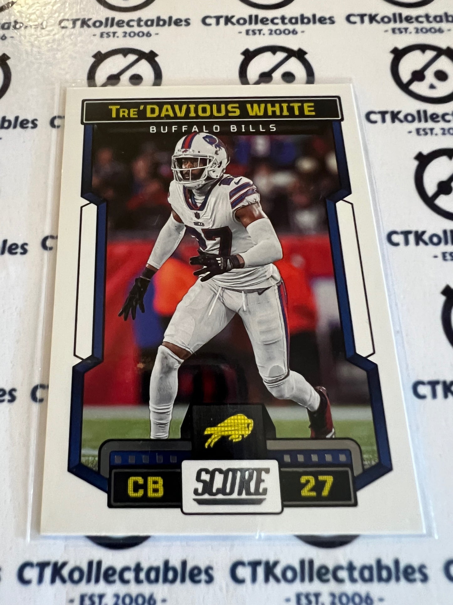 2023 NFL Panini Score Base #267 TRE'DAVIOUS White Buffalo Bills