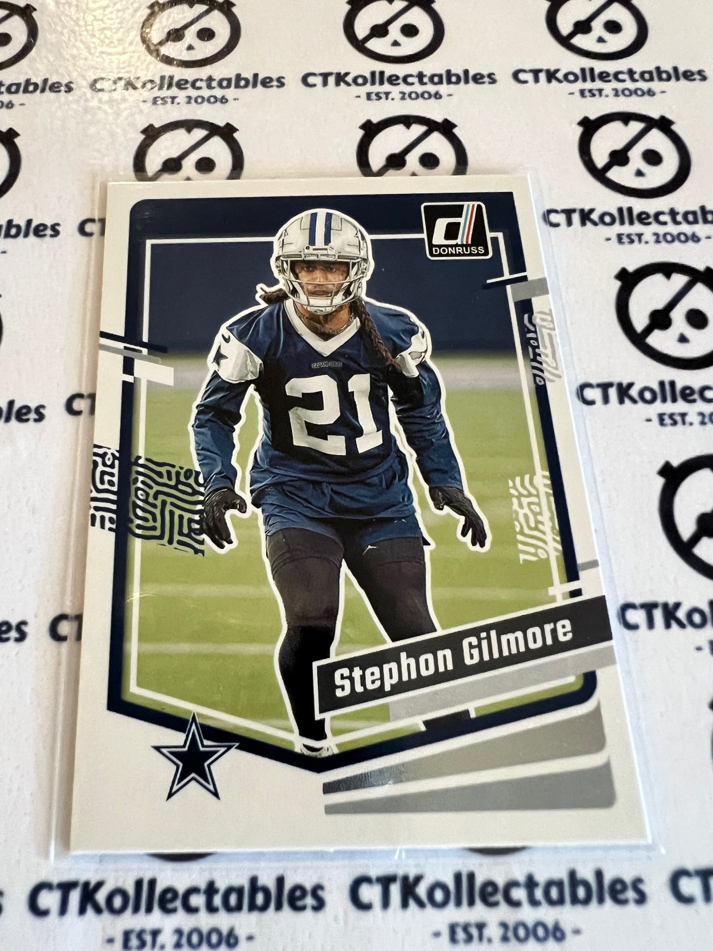 2023 NFL Panini Donruss Base #77 Stephon Gilmore Cowboys