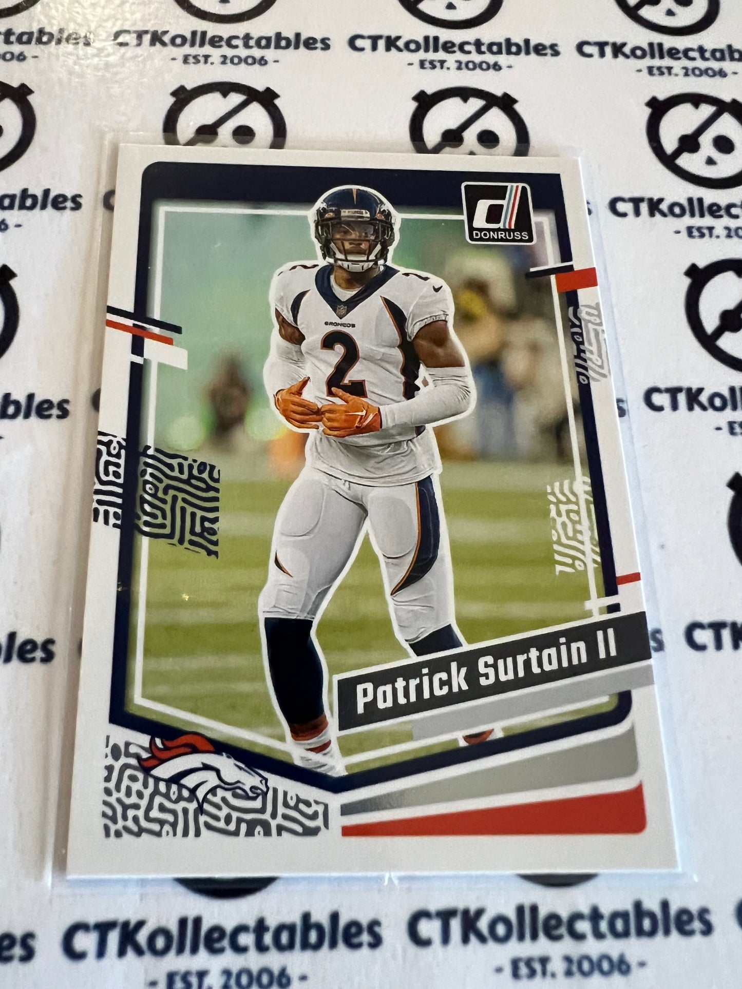 2023 NFL Panini Donruss Base #92 Patrick Surtain II Broncos