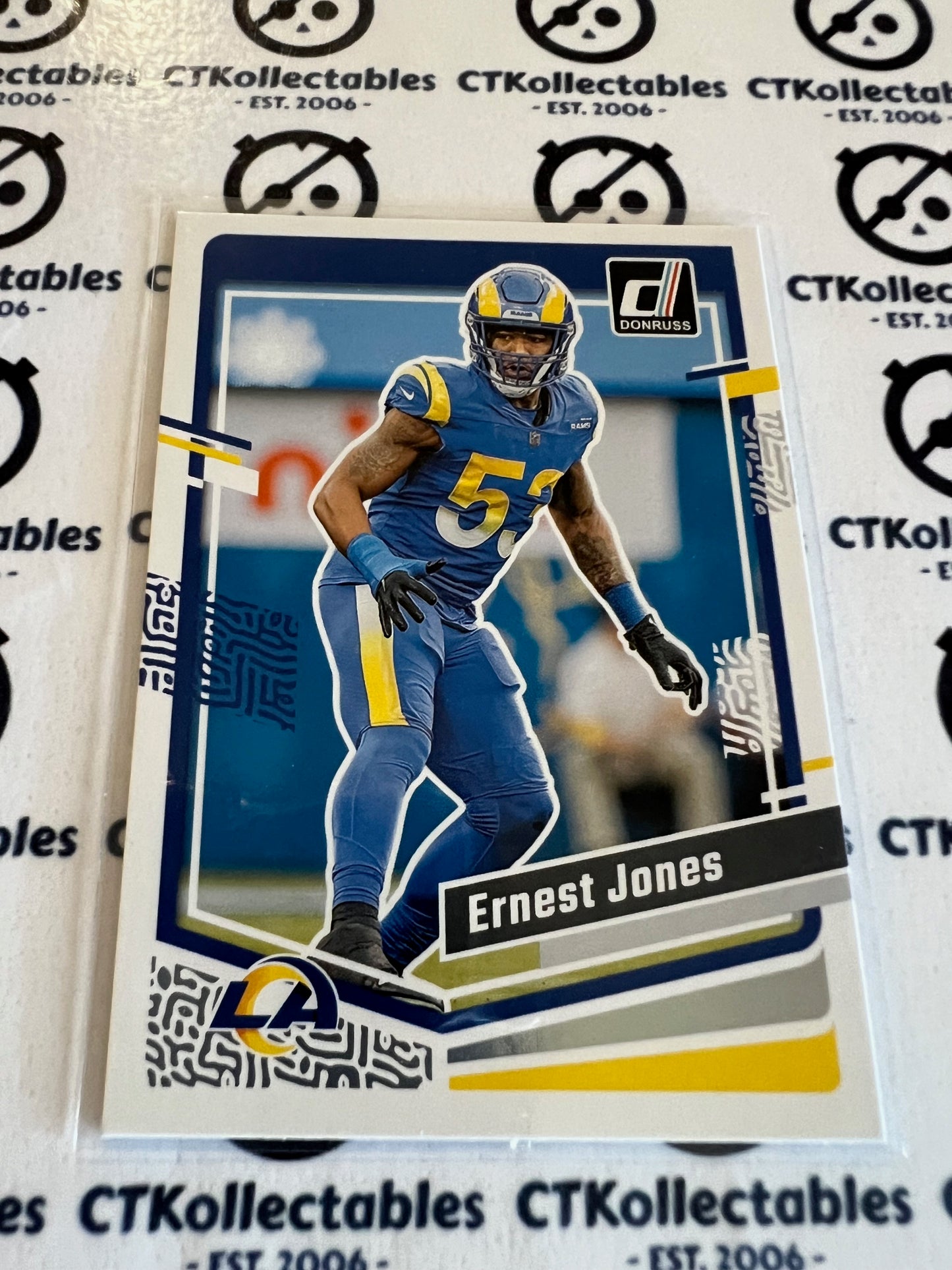 2023 NFL Panini Donruss Base #168 Ernest Jones Rams