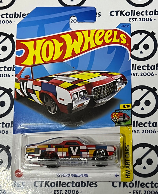 2021 HOT WHEELS MATTEL '72 FORD RANCHERO 9/10 HW ART CARS 142/250