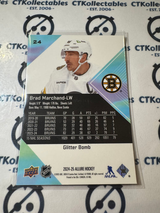 2024-25 Upper Deck Allure Brad Marchand Glitter Bomb #24 Bruins
