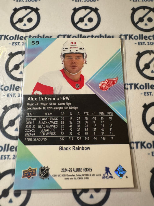 2024-25 Upper Deck Allure Alex DeBrincat Black Rainbow #59 Red Wings