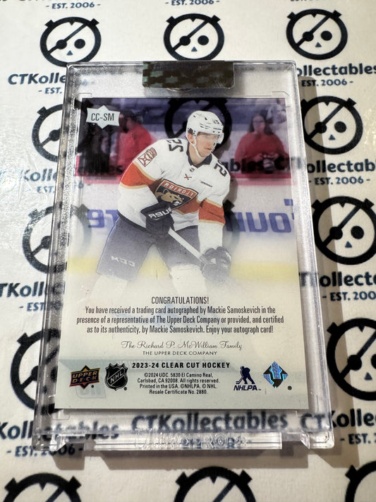 2023-24 Clear Cut Hockey Mackie Samoskevich Rookie auto #cc-sm Panthers