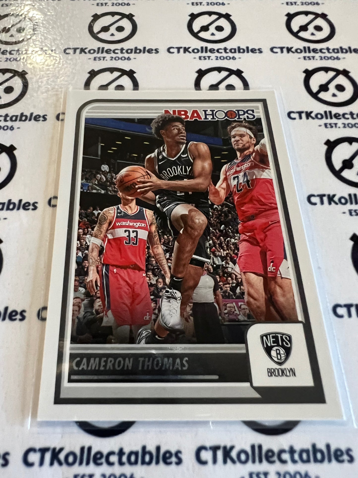 2023-24 Panini NBA HOOPS Base #64 Cameron Thomas Nets