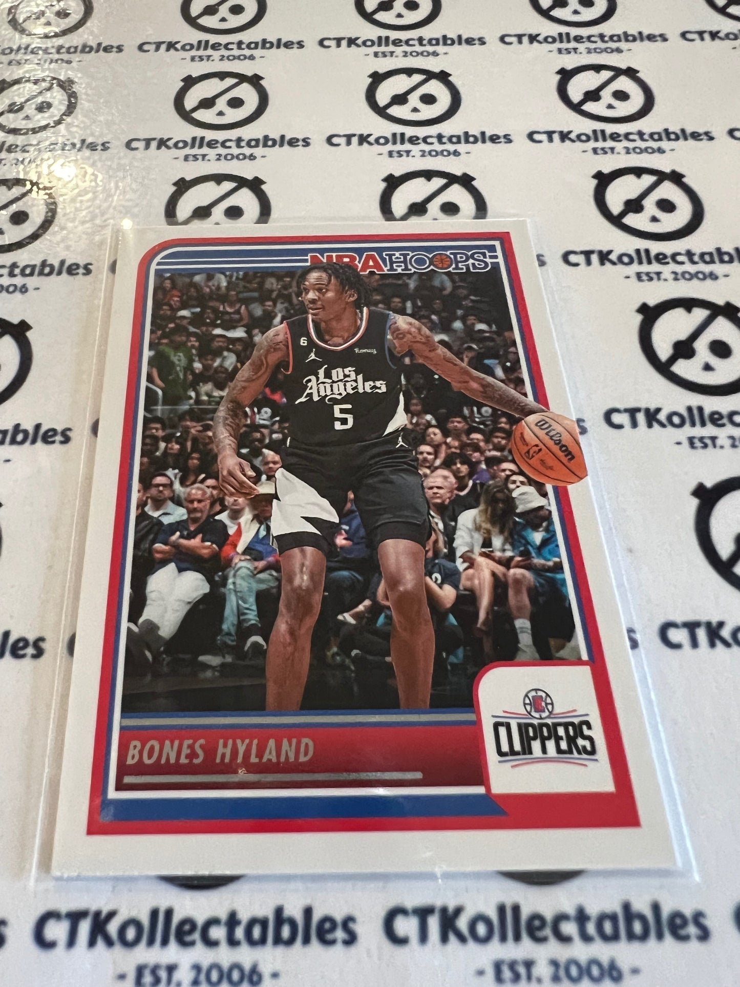 2023-24 Panini NBA HOOPS Base #82 Bones Hyland Clippers